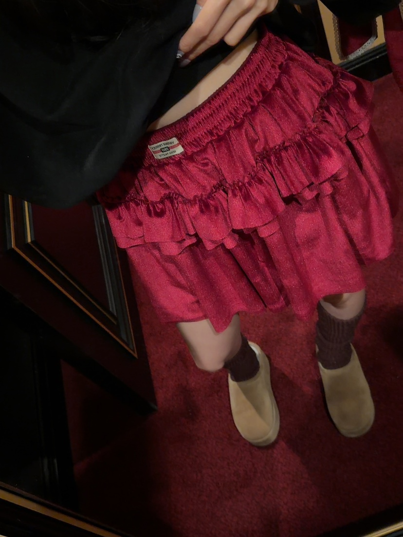 PALETTE-Q韓國直郵㊣女士新品休閑人氣職業25秋冬裙褲褶裥絲絨PALETTE-Q裙褲