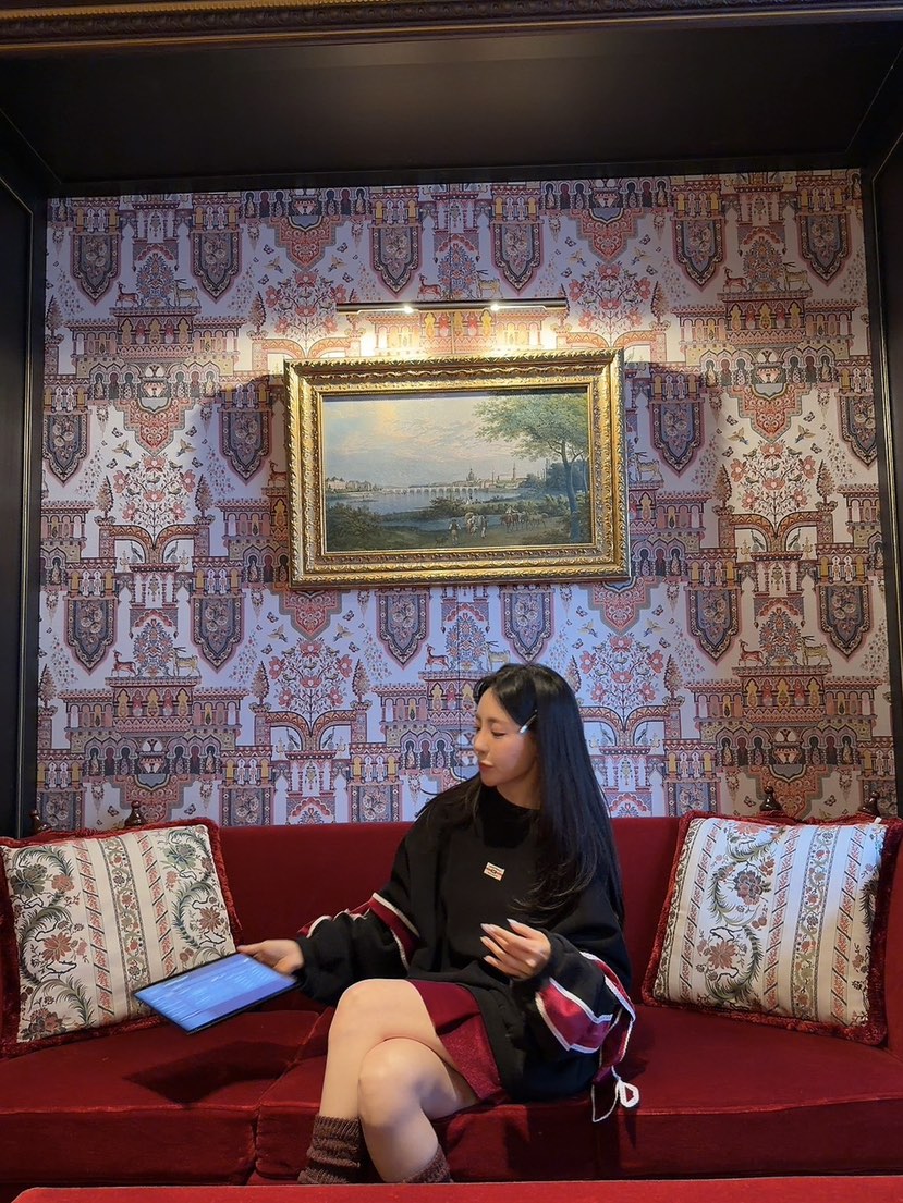 PALETTE-Q韓國直郵㊣女士新品休閑人氣職業25秋冬裙褲褶裥絲絨PALETTE-Q裙褲