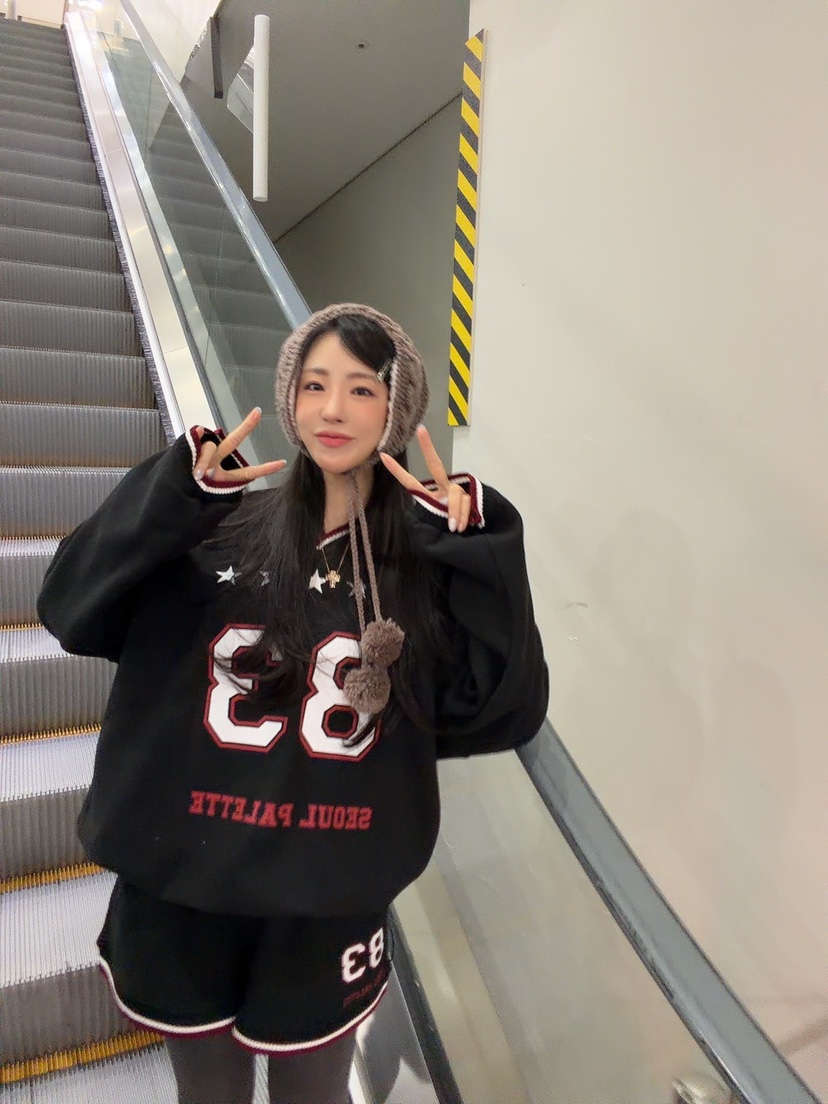 PALETTE-Q東大門㊣代購女裝新品休閑真品推薦25秋冬衛衣加絨PALETTE-Q衛衣