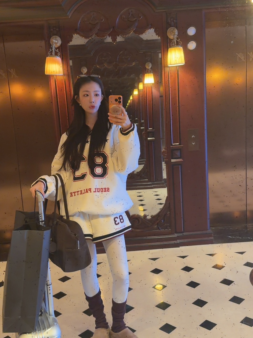 PALETTE-Q東大門㊣代購女裝新品休閑真品推薦25秋冬衛衣加絨PALETTE-Q衛衣