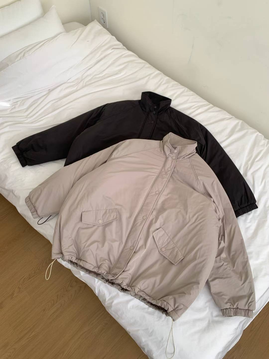 ONEMORETHING東大門㊣直郵女裝新款休閑人氣時尚短款棉服填充ONEMORETHING短款棉服圖色1上一色