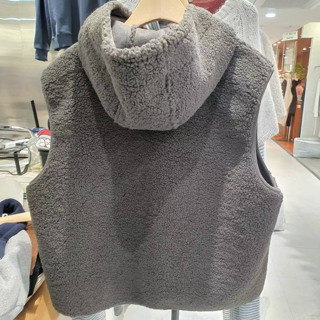 ONEMORETHING韓國直郵㊣女裝新款職業真品推薦時尚馬甲連帽ONEMORETHING馬甲