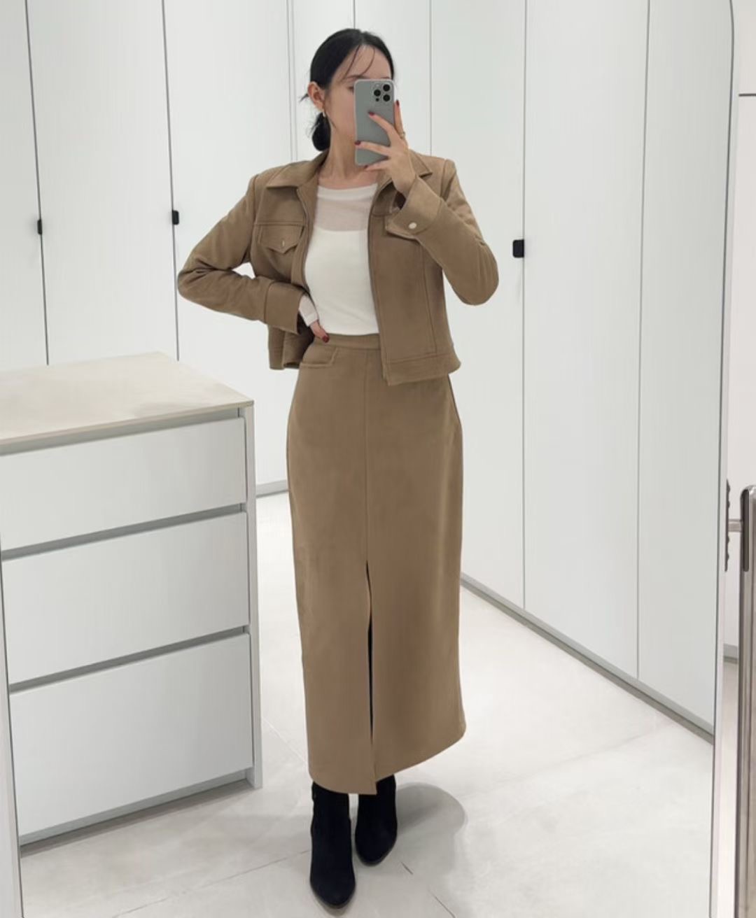 BOUND韓國直郵㊣女裝新品推薦時尚熱賣25秋冬人氣休閑真品長裙BOUND長裙圖色1