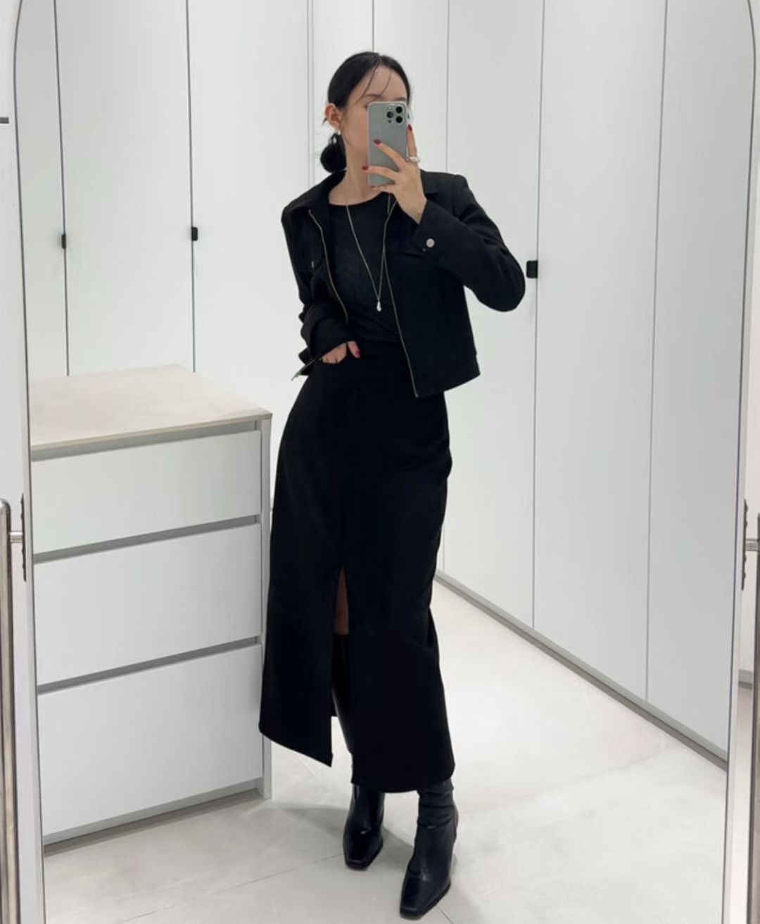 BOUND韓國直郵㊣女裝新品推薦時尚熱賣25秋冬人氣休閑真品長裙BOUND長裙圖色2