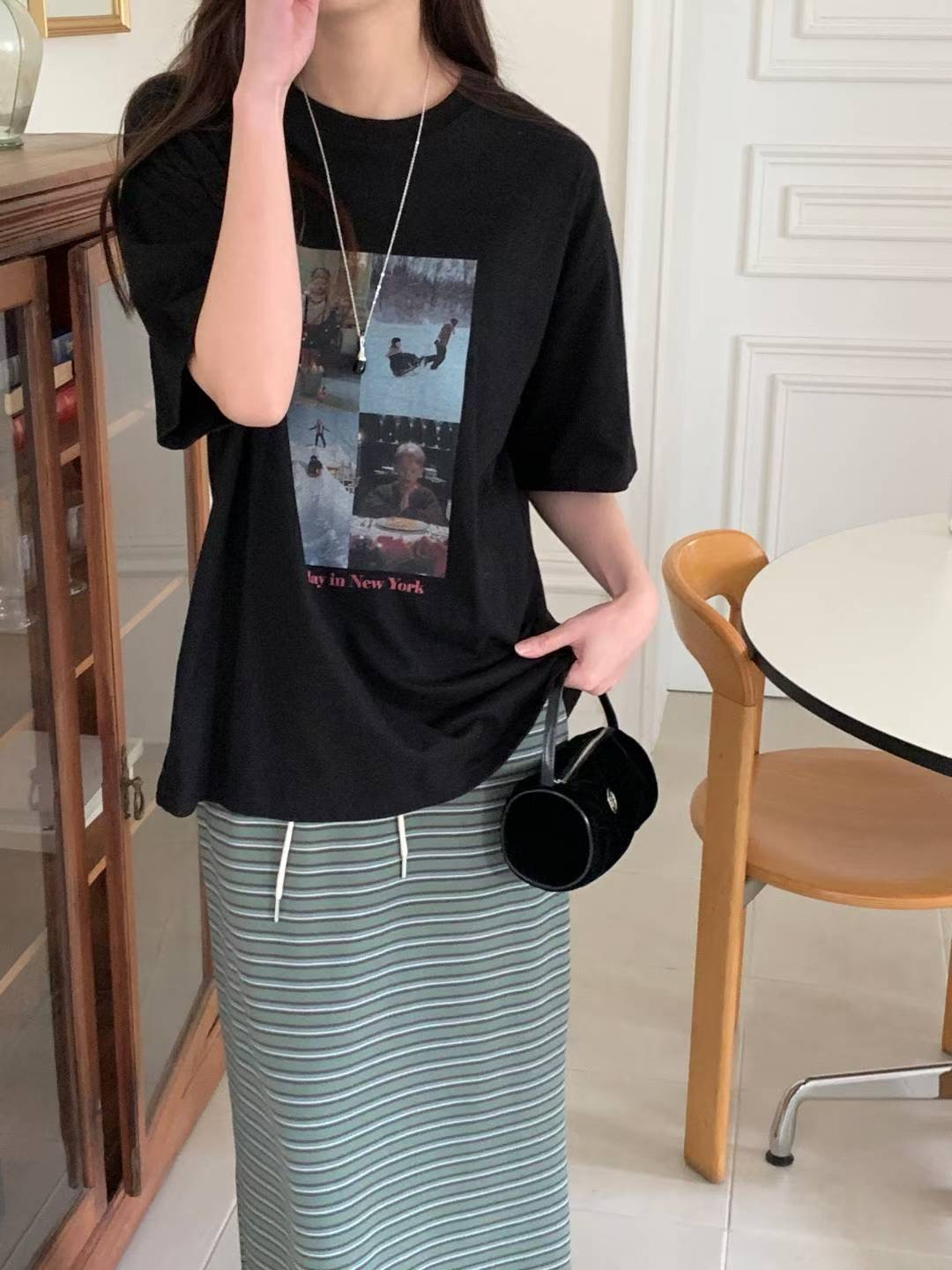 ONEMORETHING東大門㊣直郵女裝新款職業休閑真品人氣推薦T恤ONEMORETHINGT恤