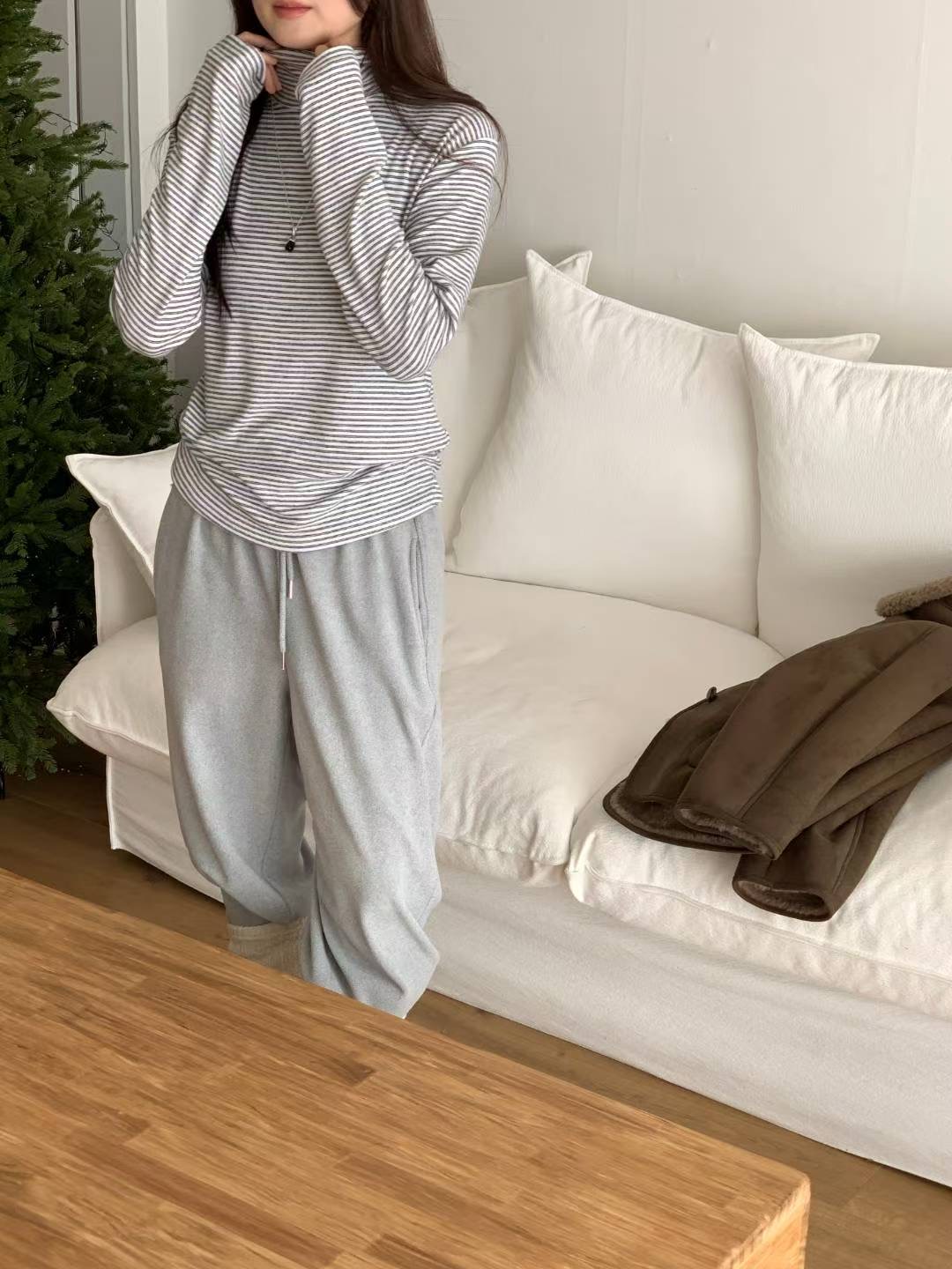 ONEMORETHING東大門㊣實拍女士新品人氣熱賣職業長袖T恤雙層ONEMORETHING長袖T恤