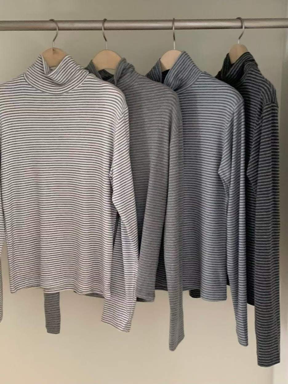 ONEMORETHING東大門㊣實拍女士新品人氣熱賣職業長袖T恤雙層ONEMORETHING長袖T恤圖色2左二色