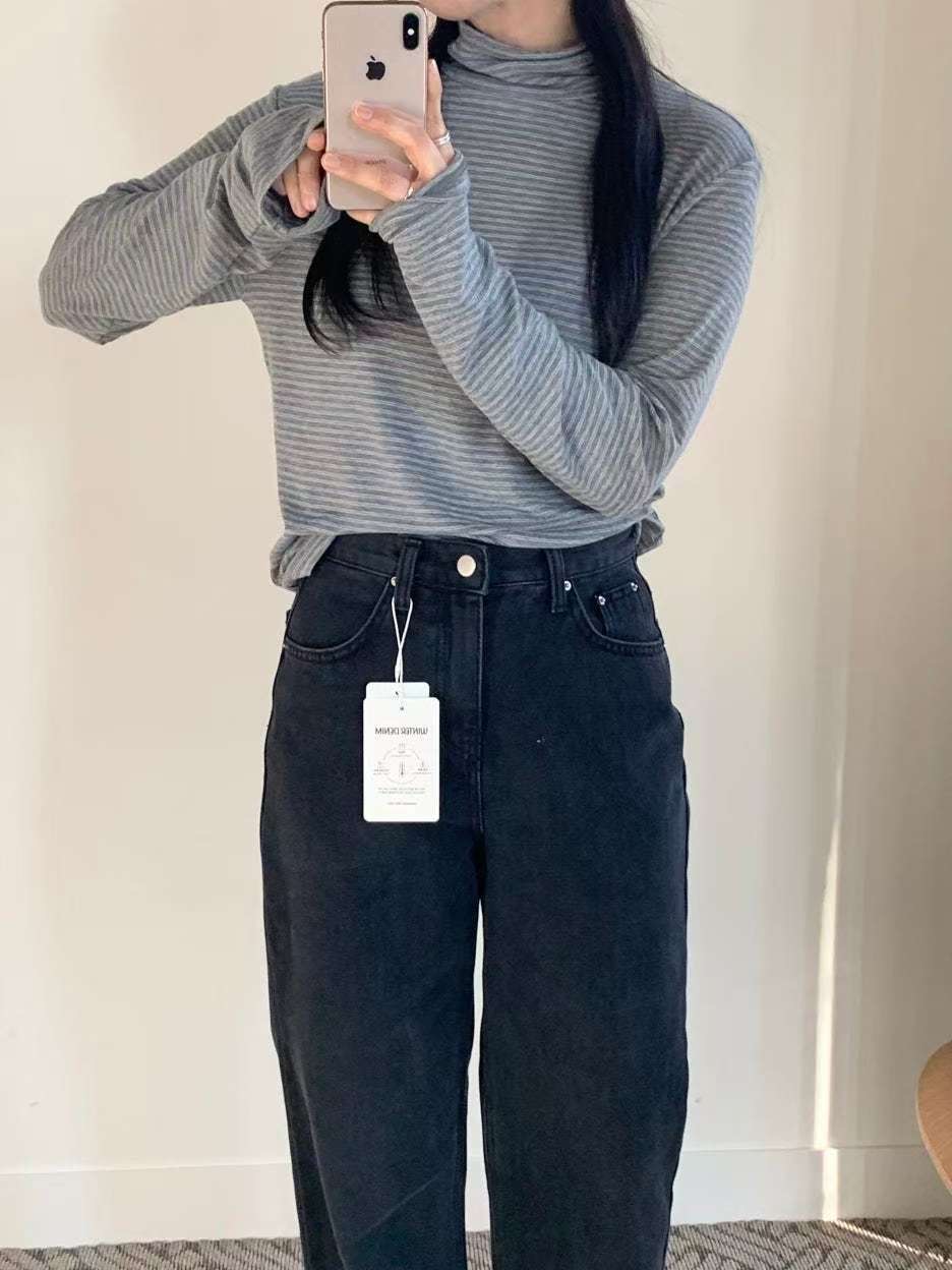 ONEMORETHING東大門㊣實拍女士新品人氣熱賣職業長袖T恤雙層ONEMORETHING長袖T恤圖色3