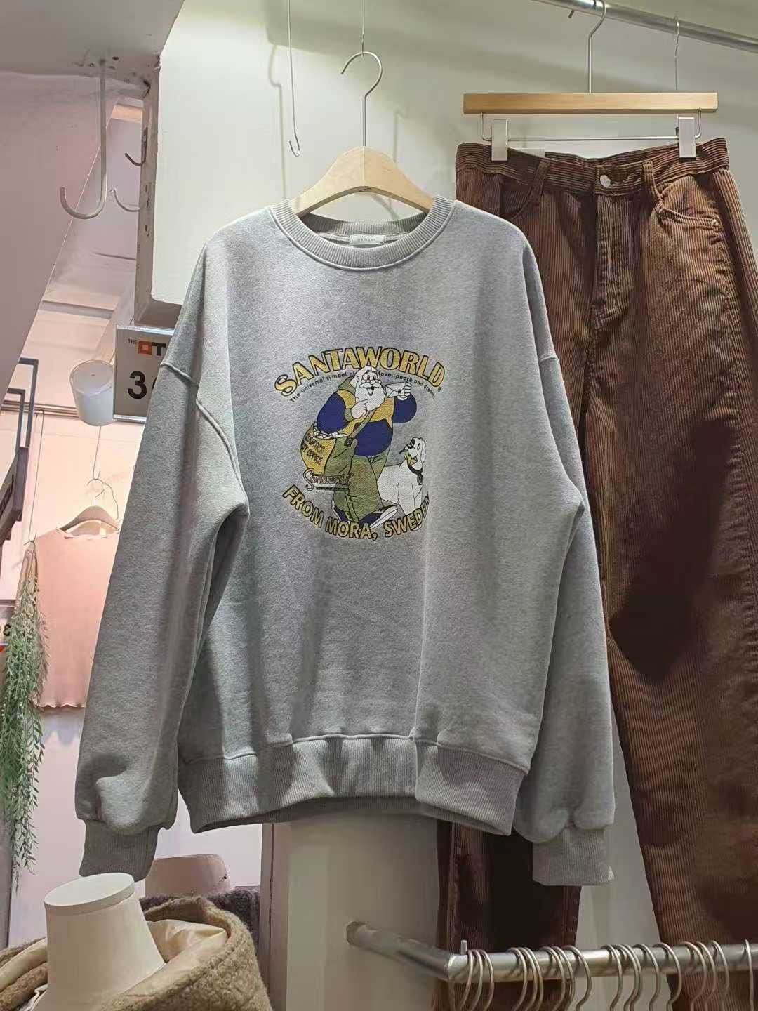 ONEMORETHING東大門㊣代購女士新款25秋冬真品人氣衛衣加絨ONEMORETHING衛衣圖色1