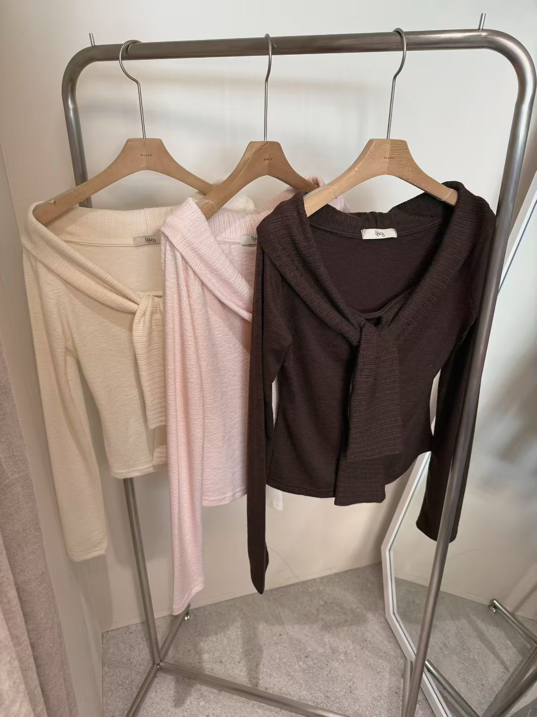 BOUND東大門㊣直郵女裝新品推薦真品時尚休閑25秋冬長袖T恤BOUND長袖T恤