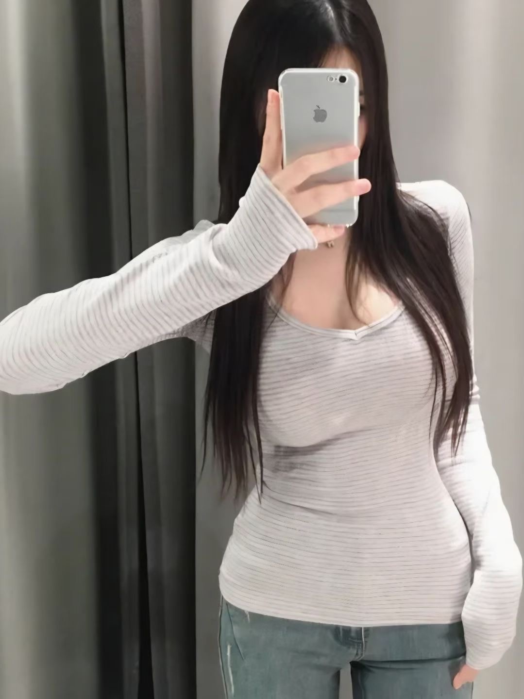 MEILLEUR韓國直郵㊣女裝新款真品人氣職業推薦休閑長袖T恤V領MEILLEUR長袖T恤