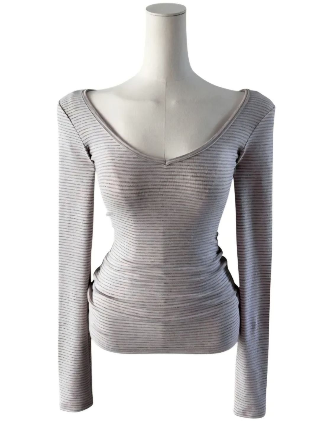 MEILLEUR韓國直郵㊣女裝新款真品人氣職業推薦休閑長袖T恤V領MEILLEUR長袖T恤圖色1