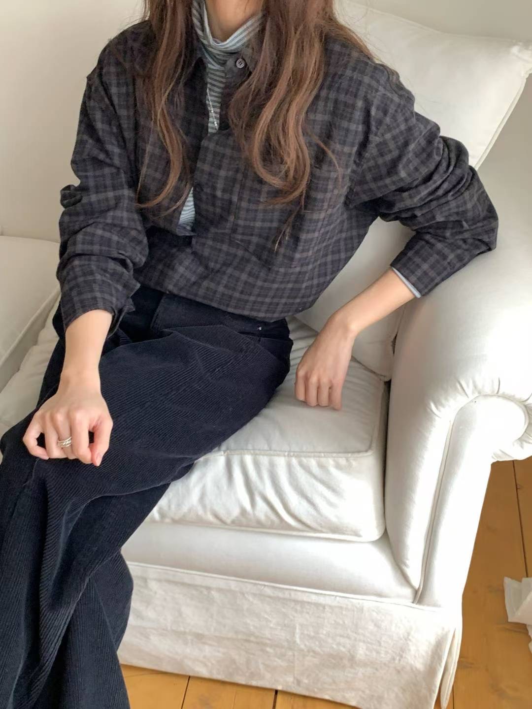 ONEMORETHING東大門㊣直郵女士新品休閑人氣職業襯衫蕾絲衫ONEMORETHING襯衫/蕾絲衫