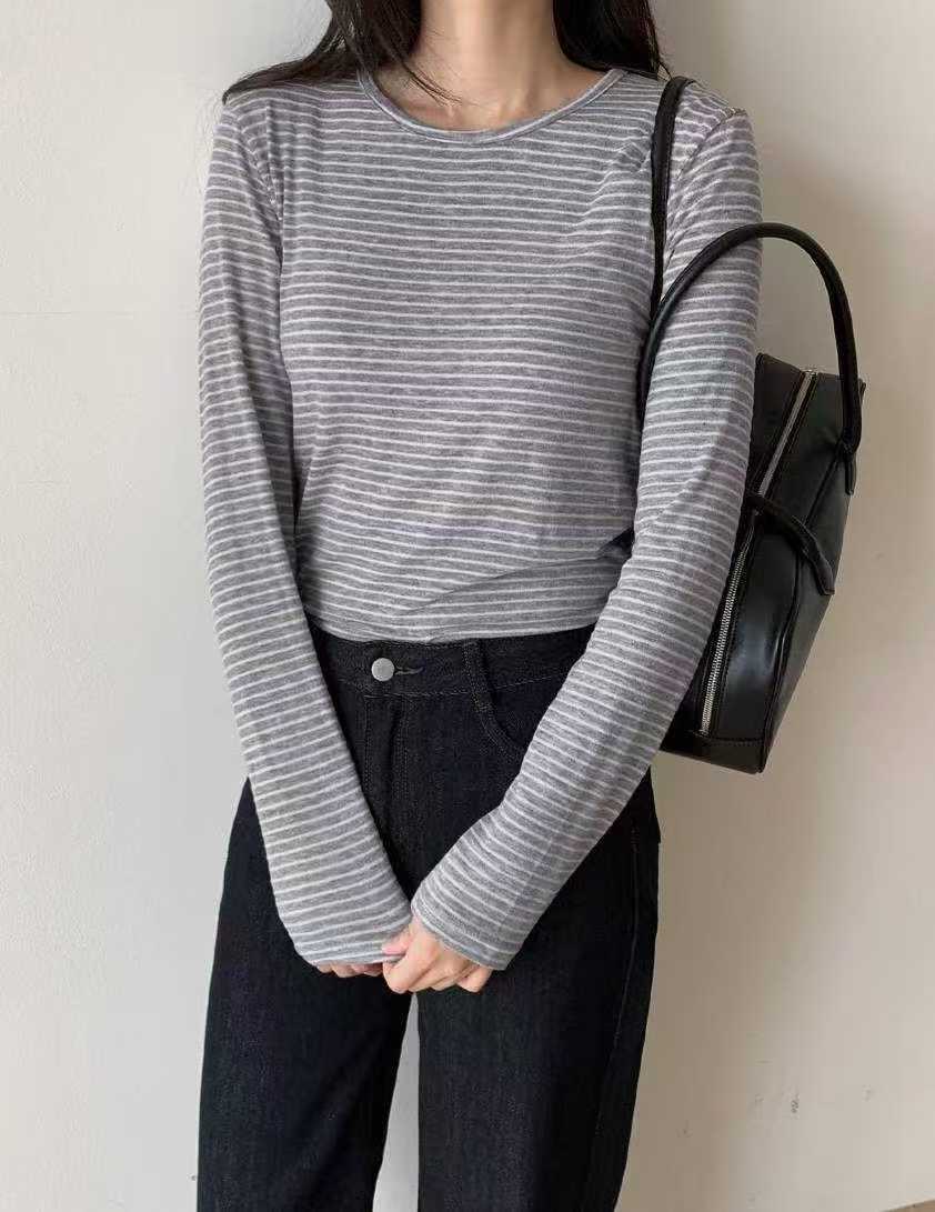 ONEMORETHING東大門㊣代購女士新品職業推薦真品休閑長袖T恤ONEMORETHING長袖T恤圖色4