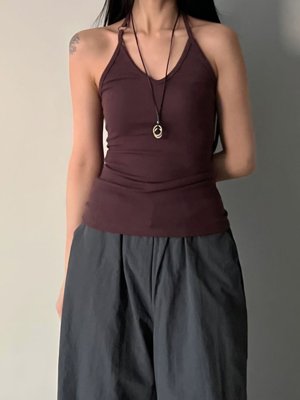 MEILLEUR韓國代購㊣女裝新款休閑時尚25秋冬熱賣職業吊帶背心MEILLEUR吊帶/背心圖色2