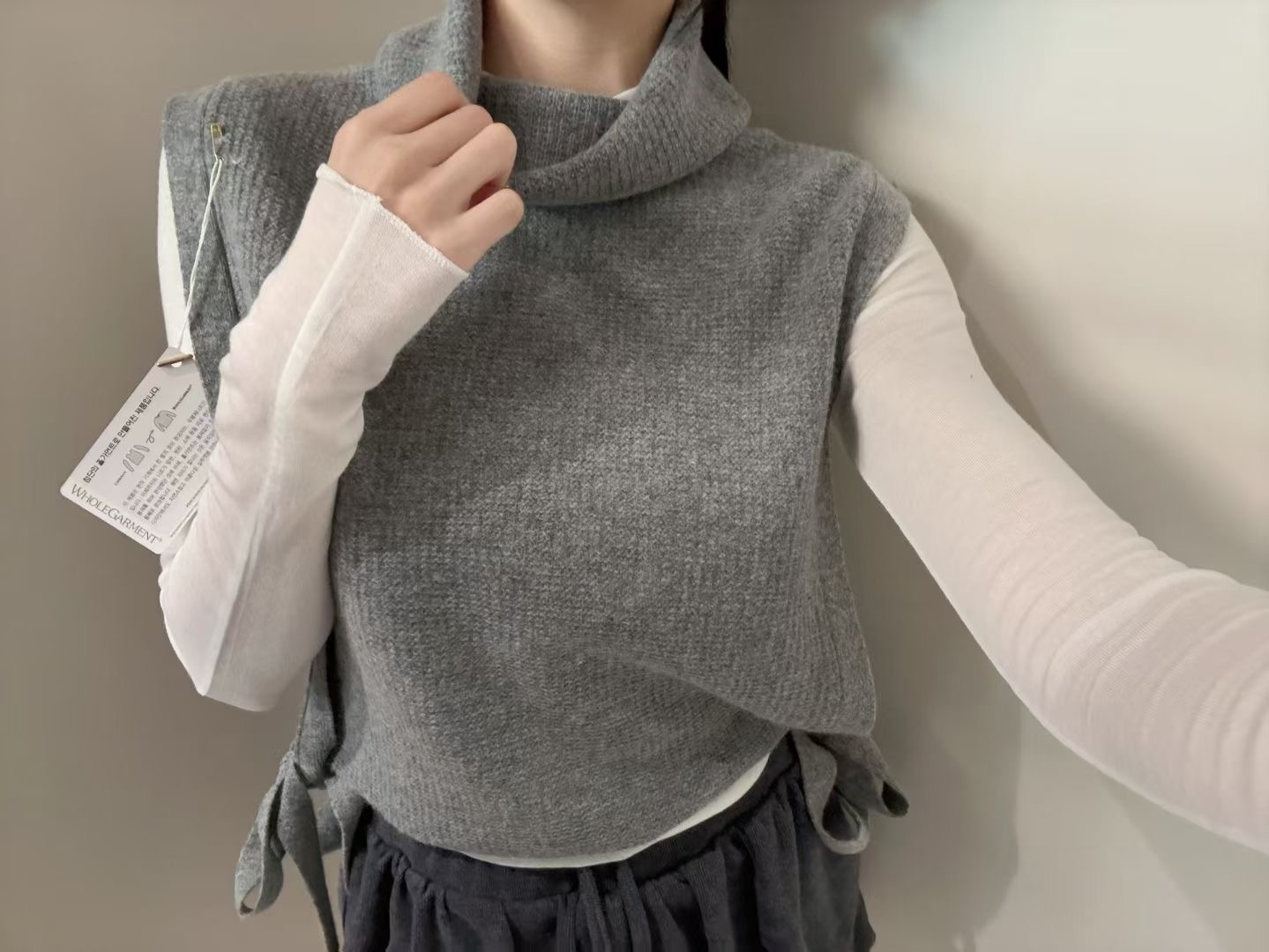 BOUND韓國直郵㊣女士新款休閑時尚吊帶背心不含內搭保暖柔軟BOUND吊帶/背心圖色2