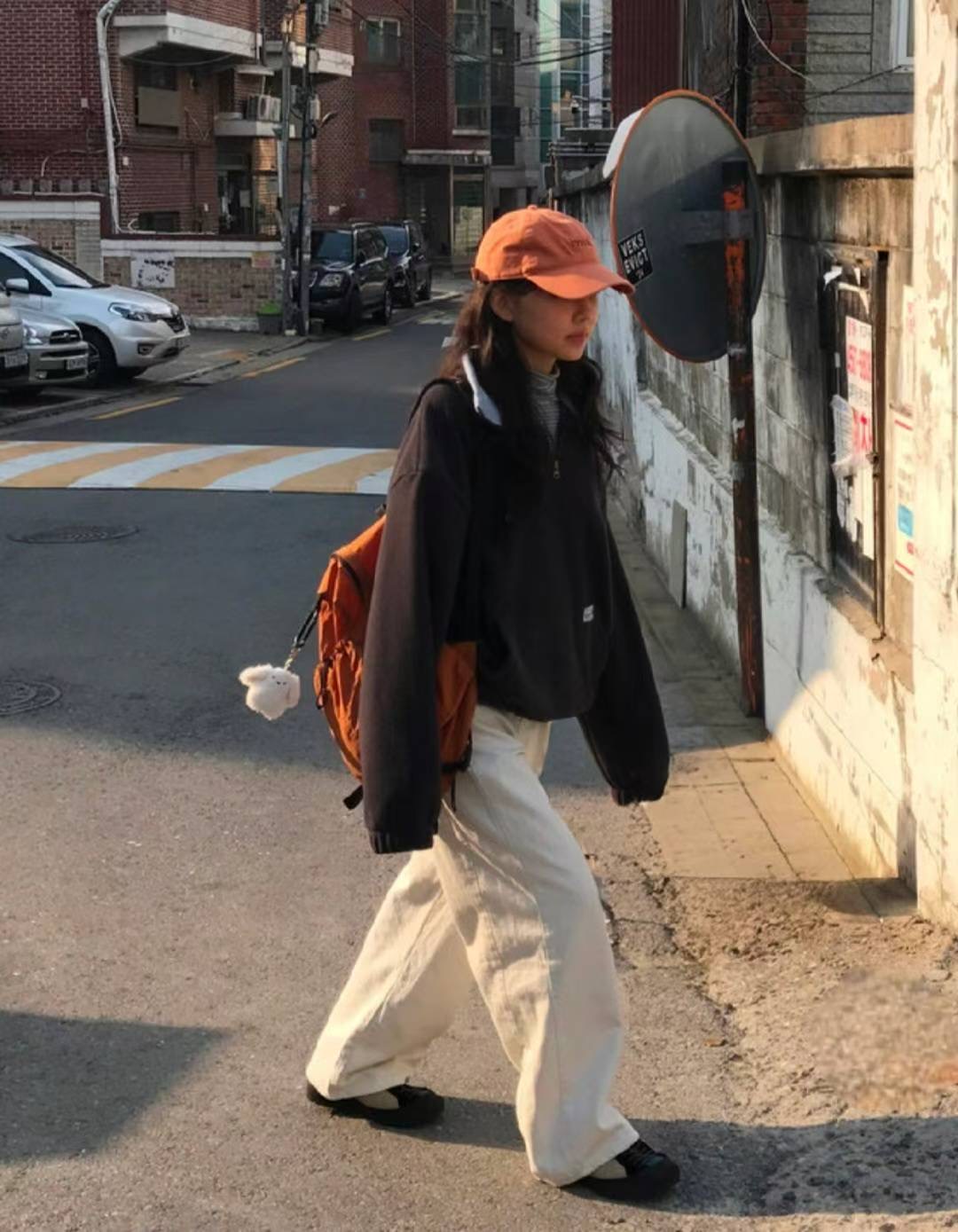 ONEMORETHING韓國直郵㊣女裝新品人氣休閑職業衛衣抓絨拉鏈ONEMORETHING衛衣