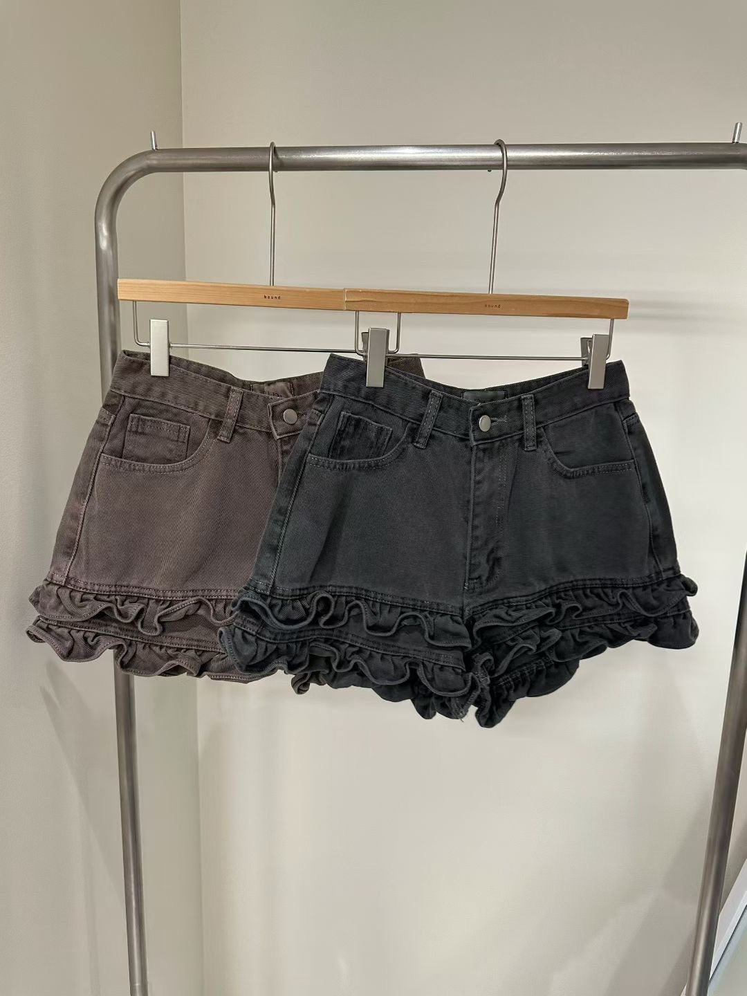 BOUND東大門㊣直郵女士新款25秋冬時尚休閑職業人氣推薦短褲BOUND短褲