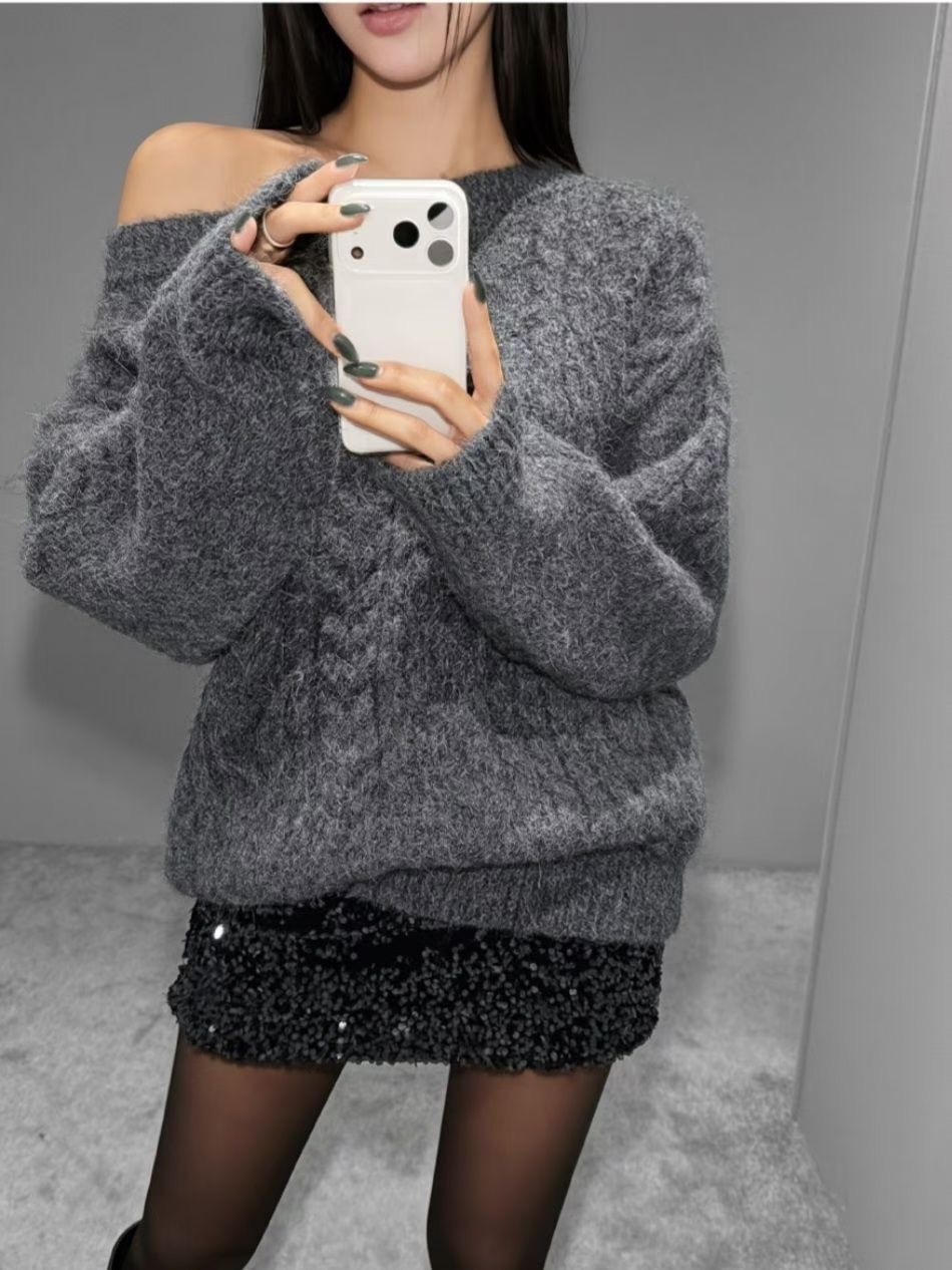 MEILLEUR東大門㊣實拍女裝新款推薦時尚25秋冬職業毛衣寬松MEILLEUR毛衣