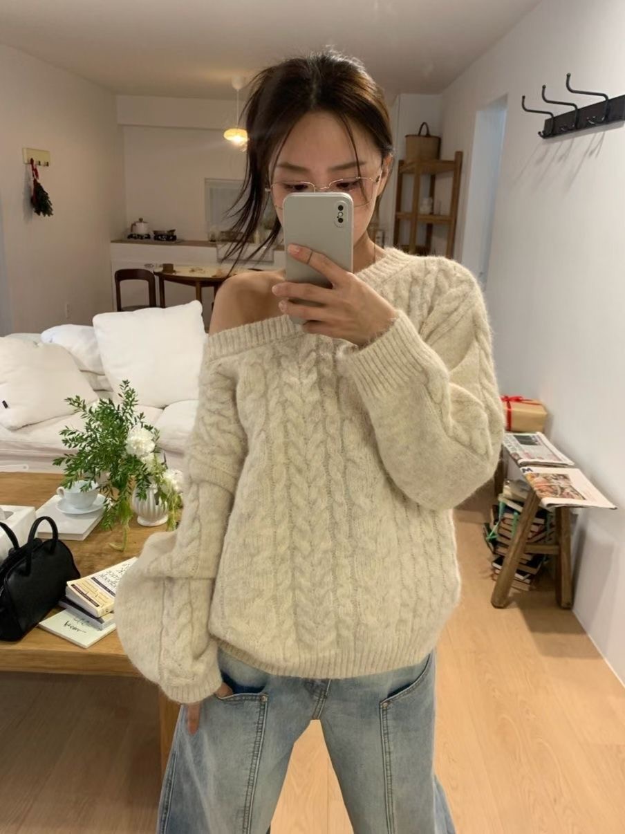 MEILLEUR東大門㊣實拍女裝新款推薦時尚25秋冬職業毛衣寬松MEILLEUR毛衣圖色2