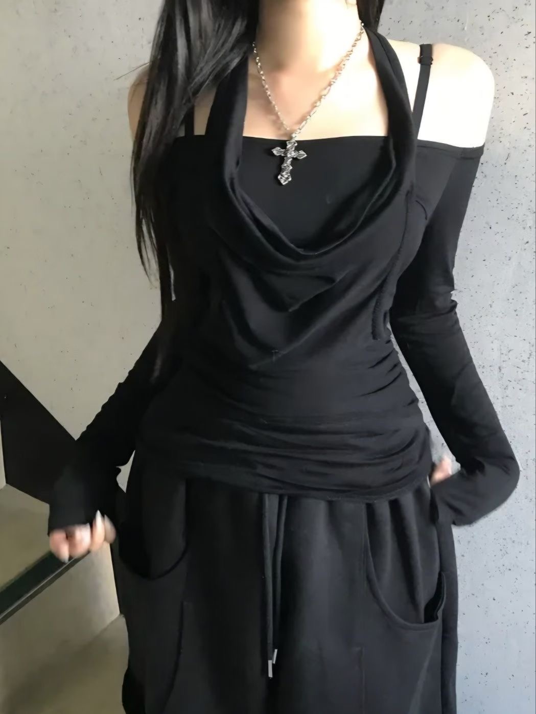 MEILLEUR東大門㊣實拍女士新款25秋冬推薦時尚職業人氣長袖T恤MEILLEUR長袖T恤圖色2