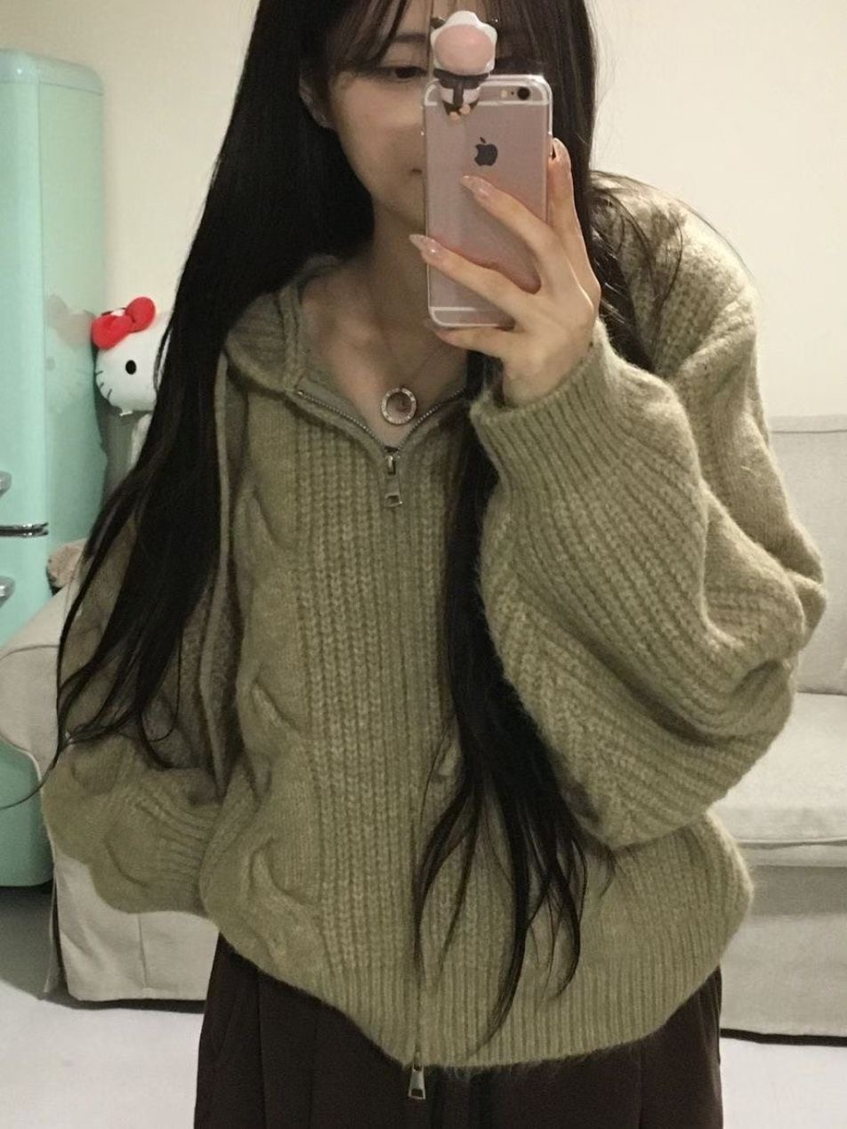 MEILLEUR東大門㊣實拍女裝新款休閑推薦夾克連帽拉鏈衫寬松MEILLEUR夾克圖色1