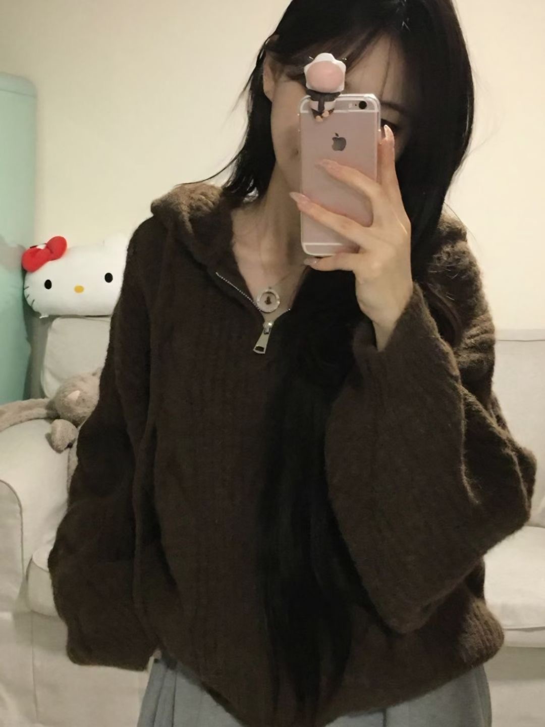 MEILLEUR東大門㊣實拍女裝新款休閑推薦夾克連帽拉鏈衫寬松MEILLEUR夾克圖色2