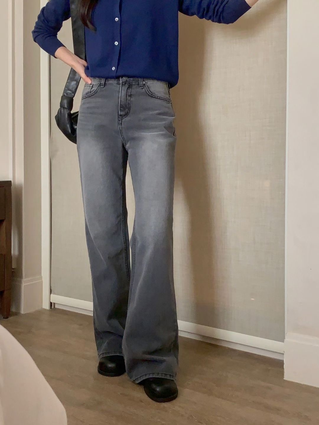 INDIGO-인디고-T韓國直郵㊣女裝新品時尚休閑職業25秋冬牛仔褲INDIGO牛仔褲