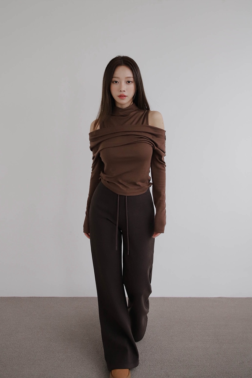 SLIT東大門㊣代購女裝新品25秋冬休閑真品人氣職業休閑褲綁帶SLIT休閑褲