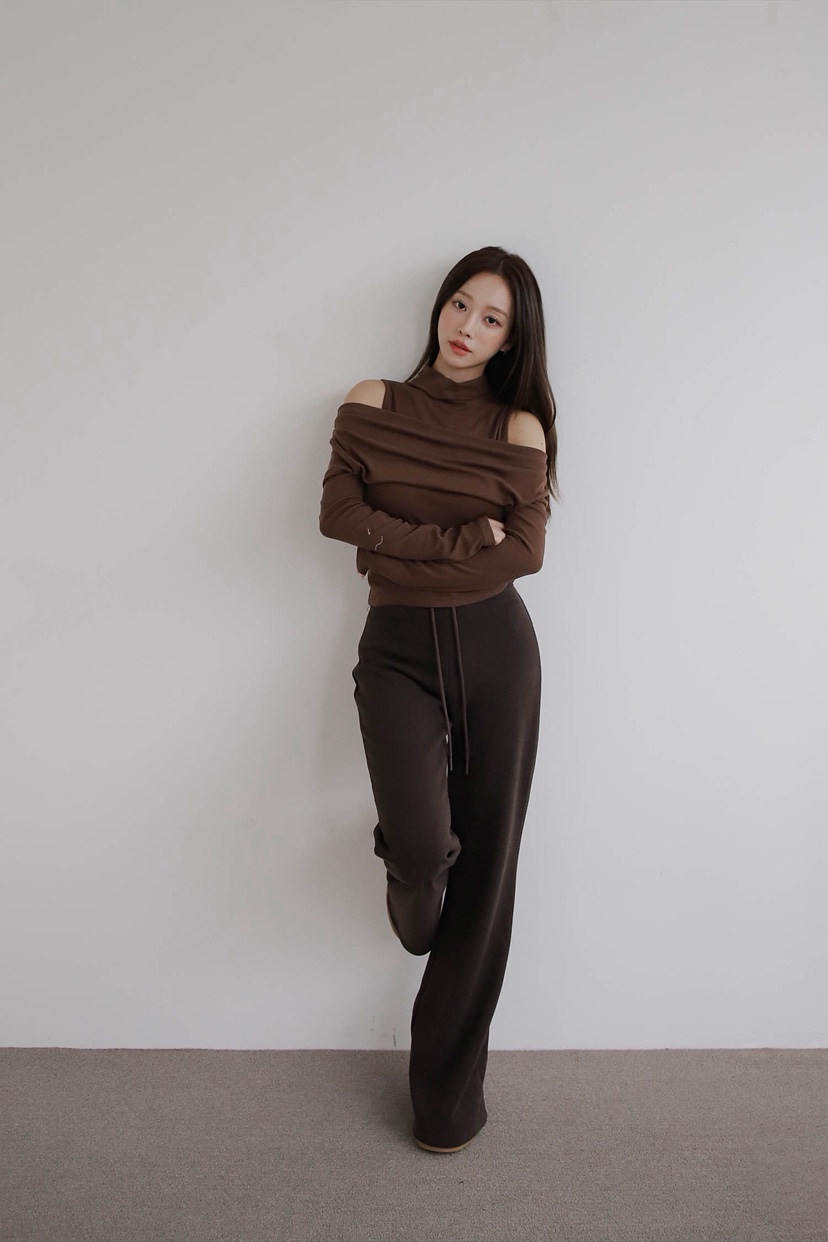 SLIT東大門㊣代購女裝新品25秋冬休閑真品人氣職業休閑褲綁帶SLIT休閑褲