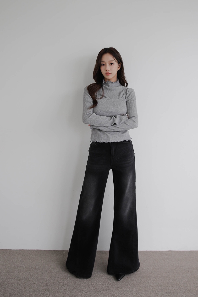 SLIT東大門㊣代購女士新品時尚25秋冬人氣職業真品推薦牛仔褲SLIT牛仔褲