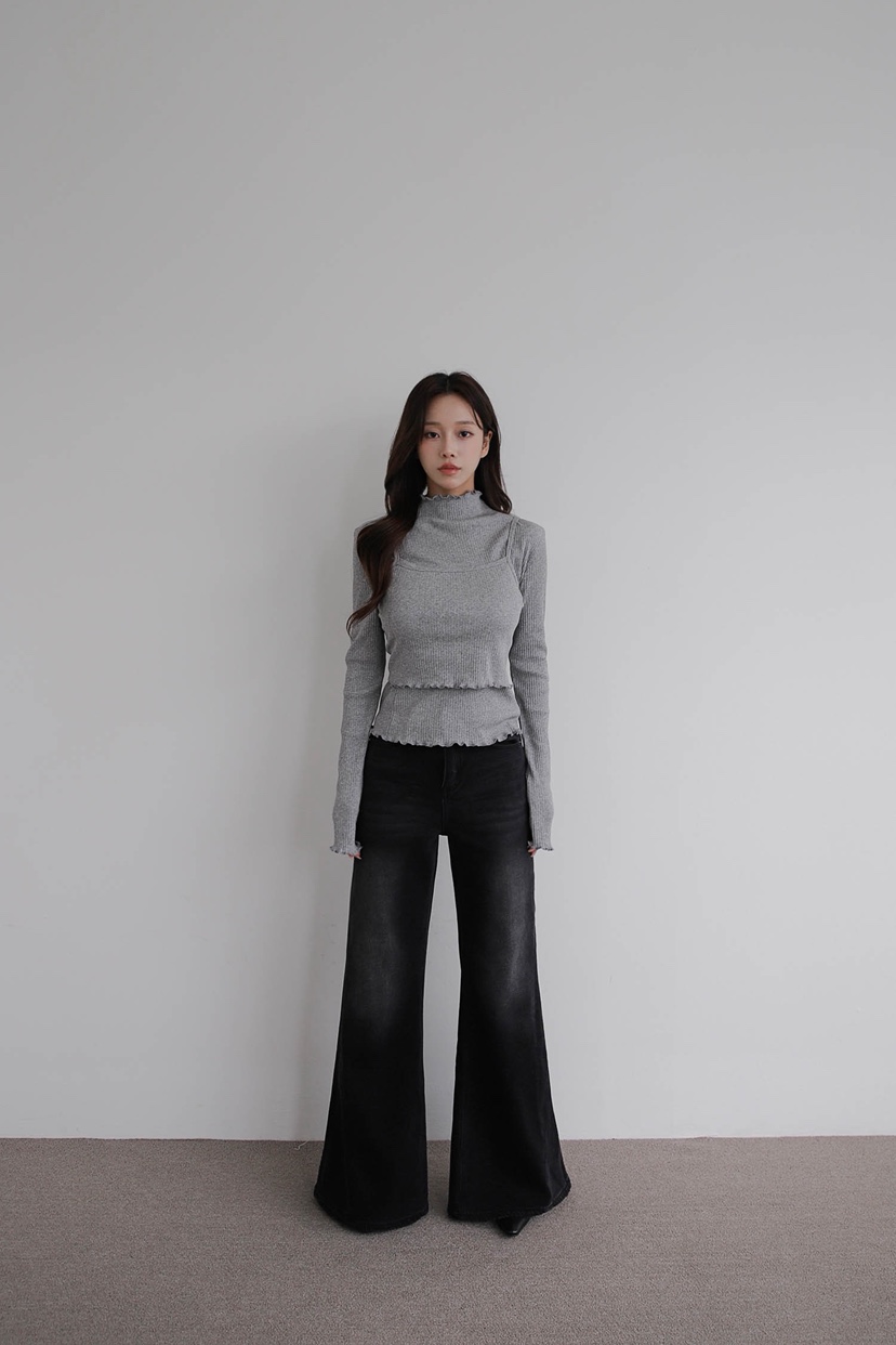 SLIT東大門㊣代購女士新品時尚25秋冬人氣職業真品推薦牛仔褲SLIT牛仔褲