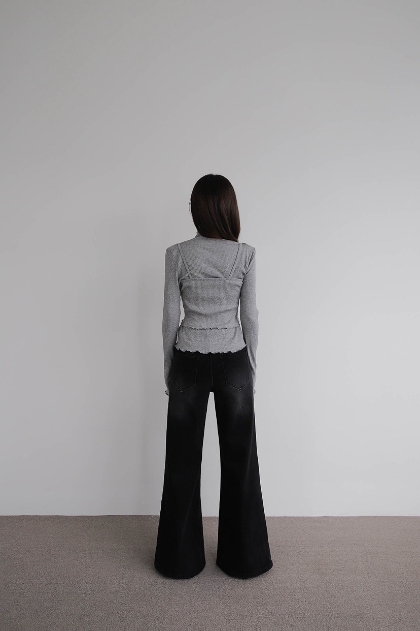 SLIT東大門㊣代購女士新品時尚25秋冬人氣職業真品推薦牛仔褲SLIT牛仔褲