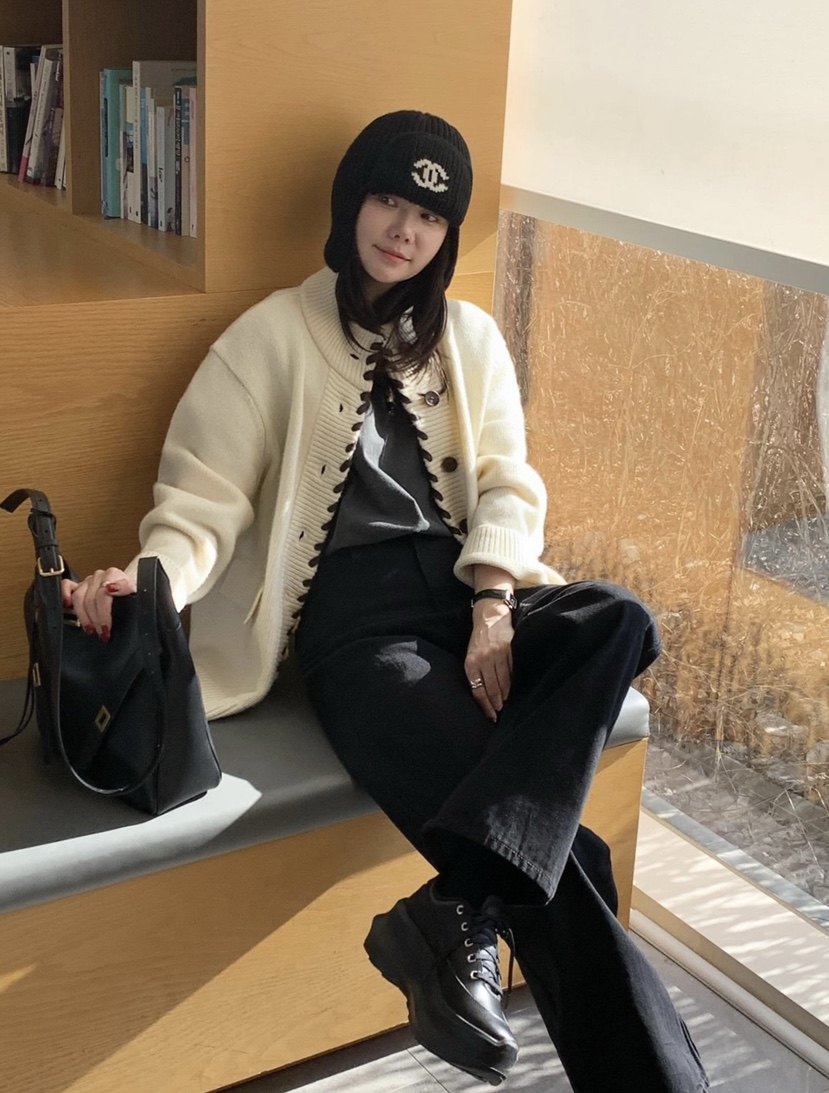 COURGETTE韓國直郵㊣女士新品人氣25秋冬推薦職業休閑牛仔褲COURGETTE牛仔褲