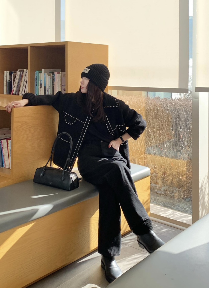 COURGETTE韓國直郵㊣女士新品人氣25秋冬推薦職業休閑牛仔褲COURGETTE牛仔褲