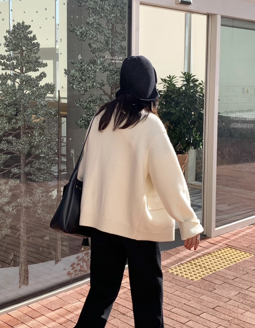 COURGETTE東大門㊣代購女士新品推薦時尚熱賣25秋冬休閑針織衫COURGETTE針織衫