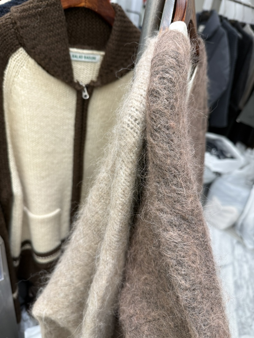 PAIRING韓國代購㊣女士新款職業25秋冬針織衫安哥拉羊毛開衫PAIRING針織衫