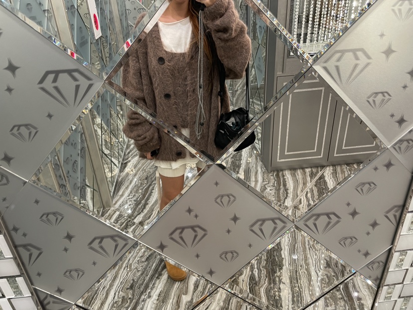 PAIRING韓國代購㊣女士新款職業25秋冬針織衫安哥拉羊毛開衫PAIRING針織衫