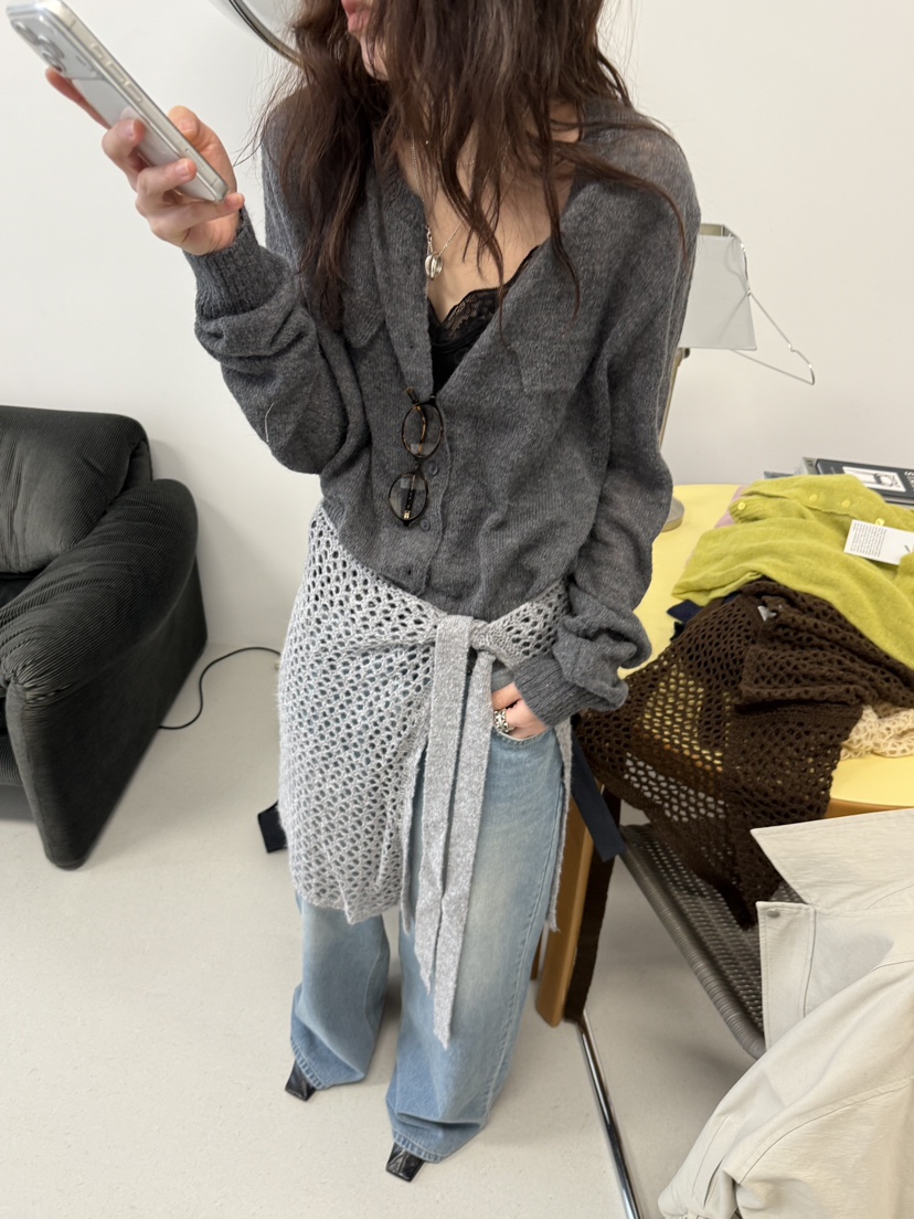 MINIMUZE韓國直郵㊣女裝新款熱賣休閑職業25秋冬半身裙中短裙MINIMUZE半身裙/中短裙