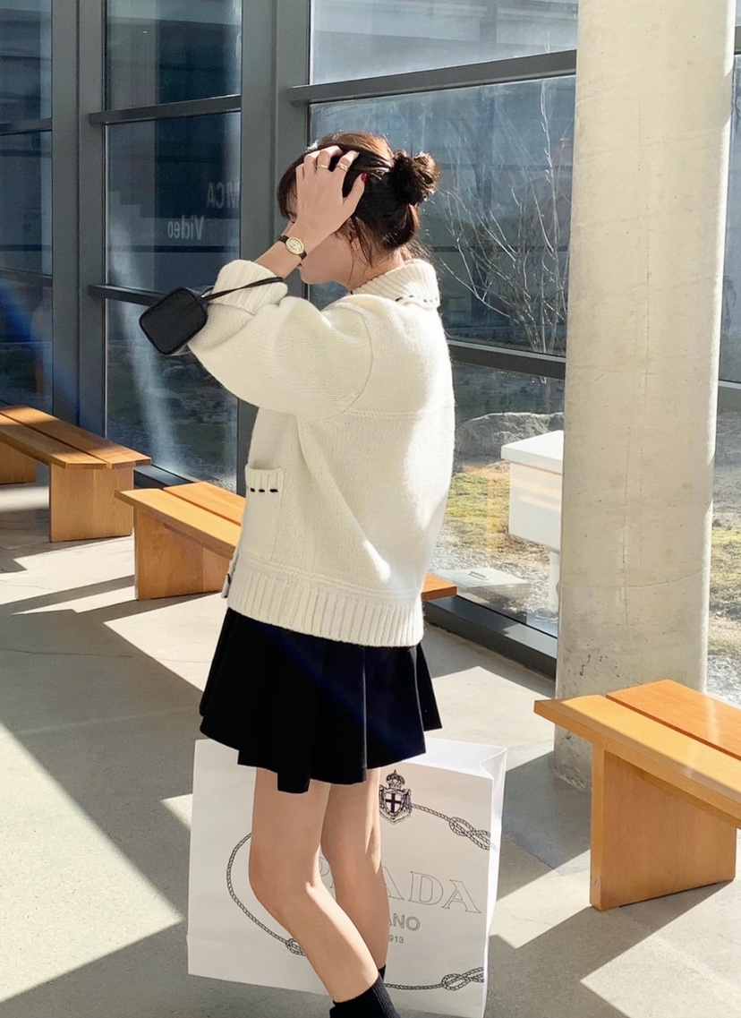 COURGETTE東大門㊣實拍女士新品職業真品25秋冬休閑推薦針織衫COURGETTE針織衫