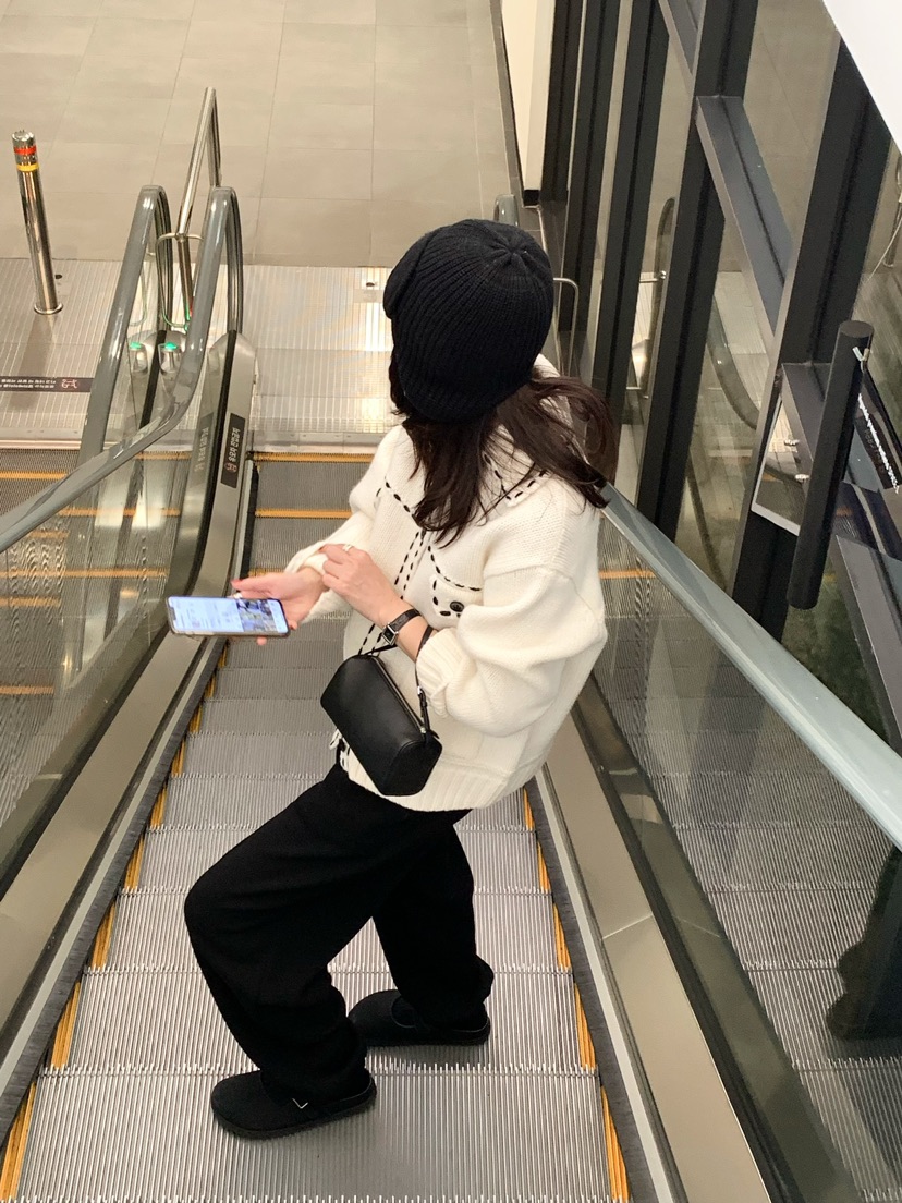 COURGETTE東大門㊣實拍女士新品職業真品25秋冬休閑推薦針織衫COURGETTE針織衫