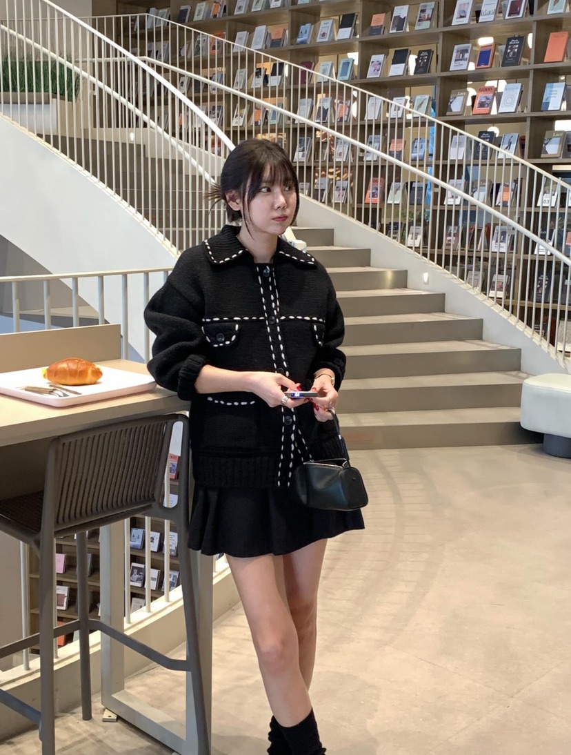 COURGETTE東大門㊣實拍女士新品職業真品25秋冬休閑推薦針織衫COURGETTE針織衫