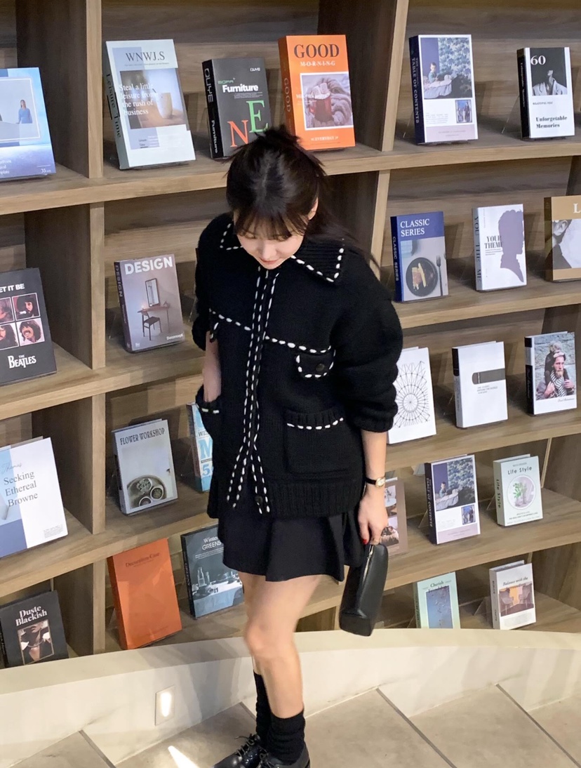 COURGETTE東大門㊣實拍女士新品職業真品25秋冬休閑推薦針織衫COURGETTE針織衫