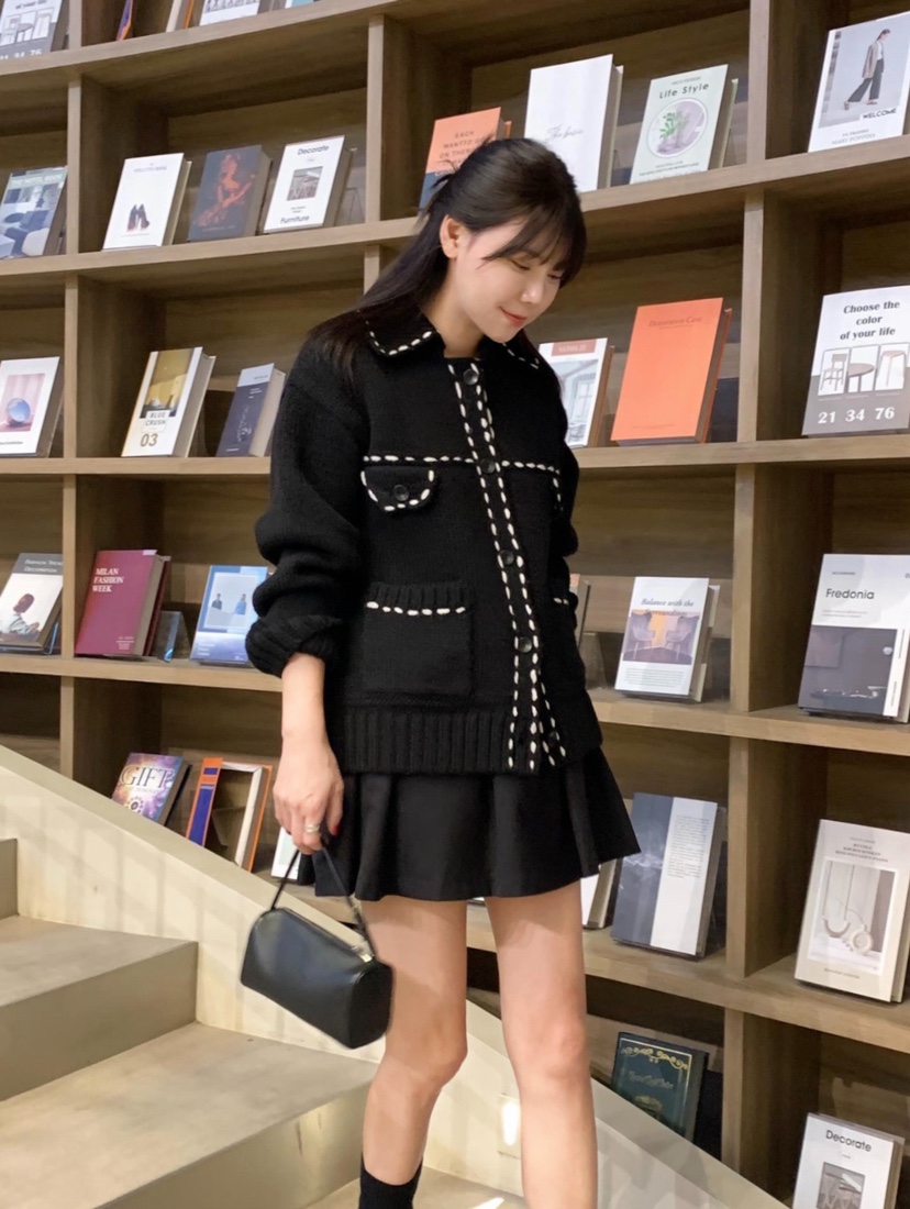 COURGETTE東大門㊣實拍女士新品職業真品25秋冬休閑推薦針織衫COURGETTE針織衫