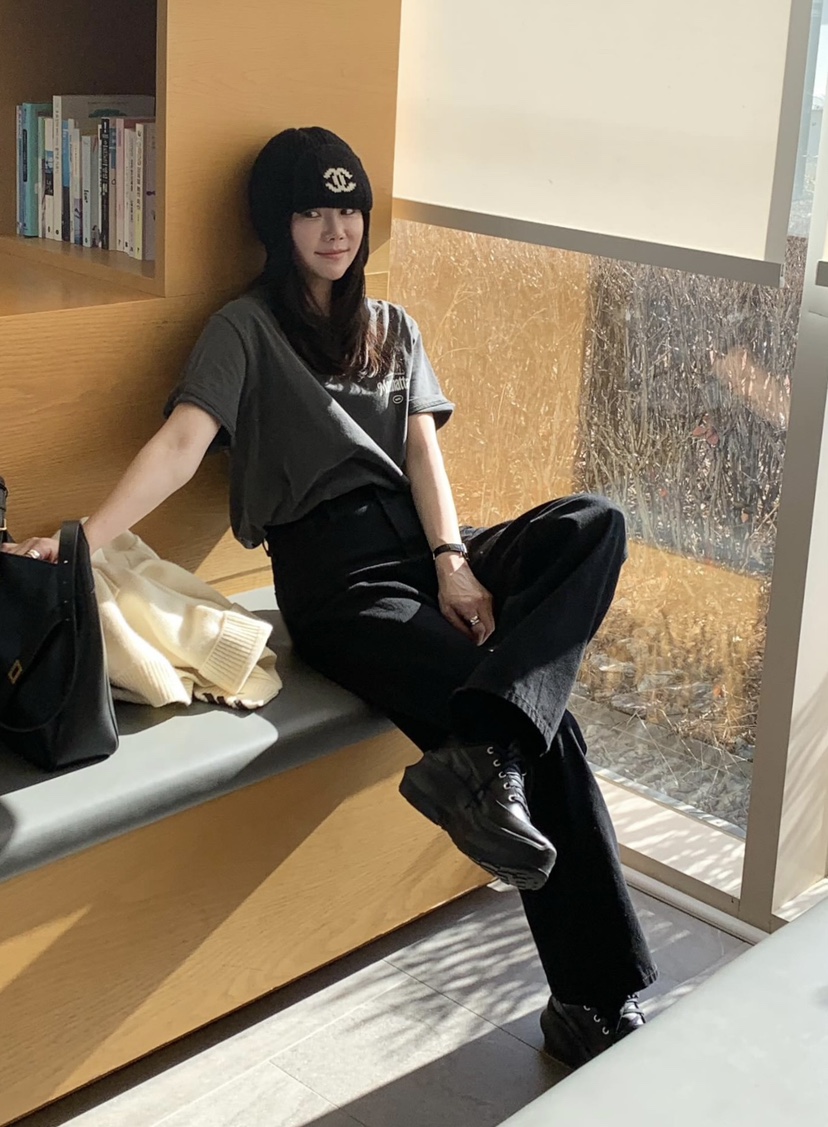 COURGETTE東大門㊣實拍女裝新品休閑25秋冬熱賣職業推薦T恤COURGETTET恤