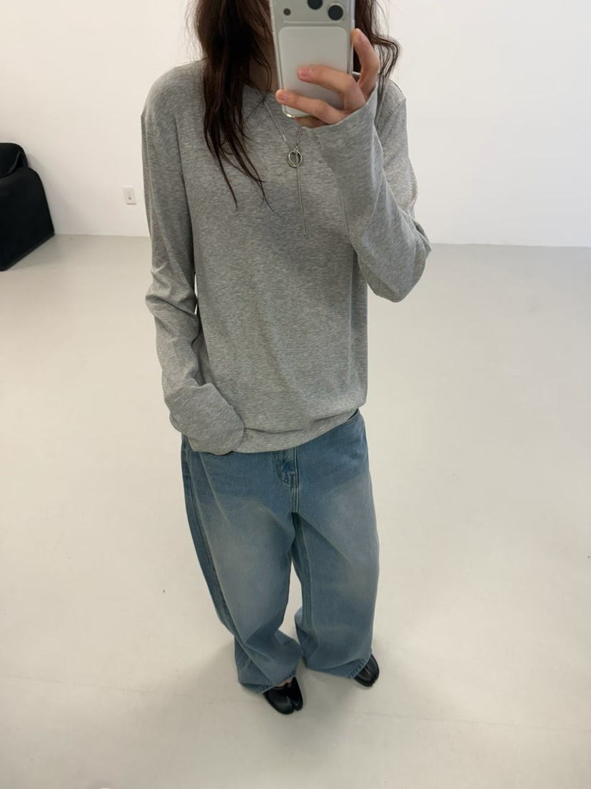 MINIMUZE韓國代購㊣女士新品人氣真品休閑25秋冬時尚長袖T恤MINIMUZE長袖T恤