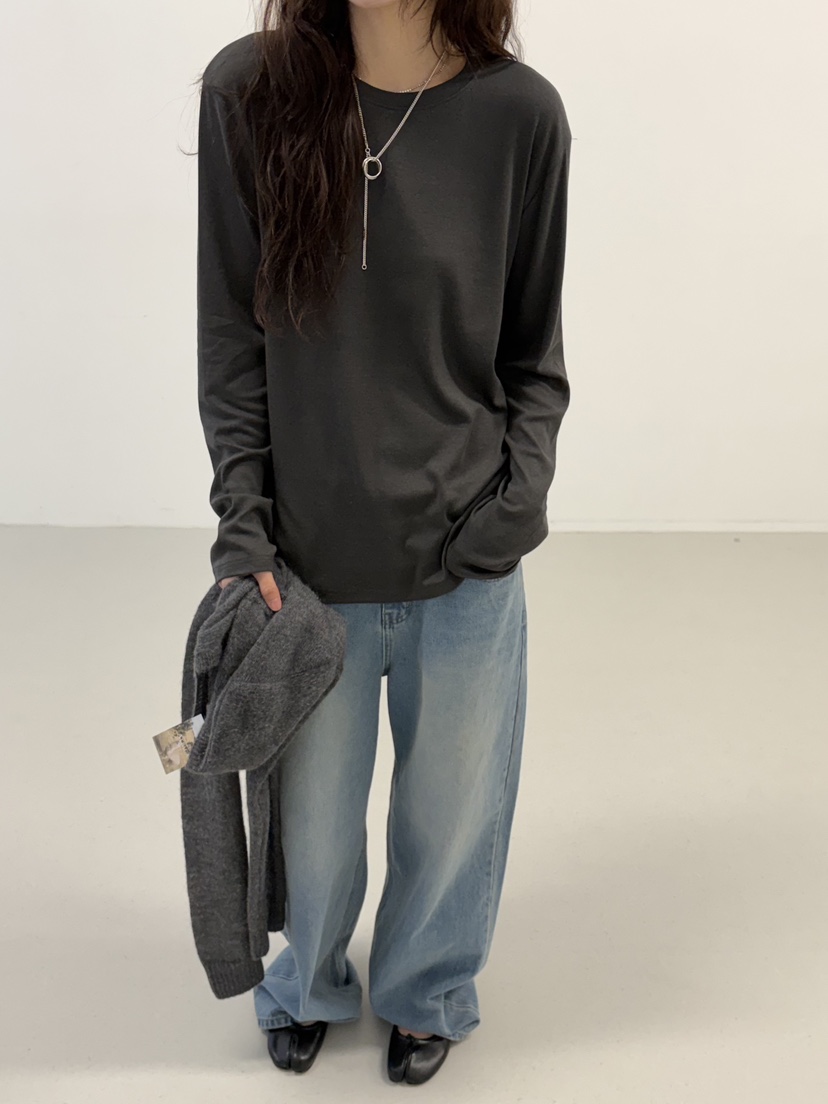 MINIMUZE韓國代購㊣女士新品人氣真品休閑25秋冬時尚長袖T恤MINIMUZE長袖T恤