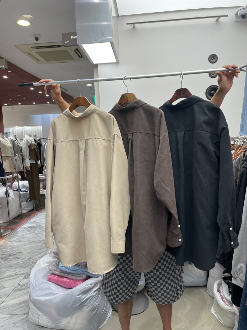 PAIRING東大門㊣直郵女裝新品推薦熱賣真品休閑襯衫蕾絲衫麂皮PAIRING襯衫/蕾絲衫