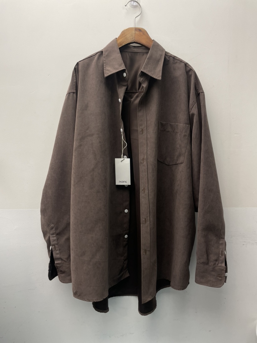 PAIRING東大門㊣直郵女裝新品推薦熱賣真品休閑襯衫蕾絲衫麂皮PAIRING襯衫/蕾絲衫圖色1