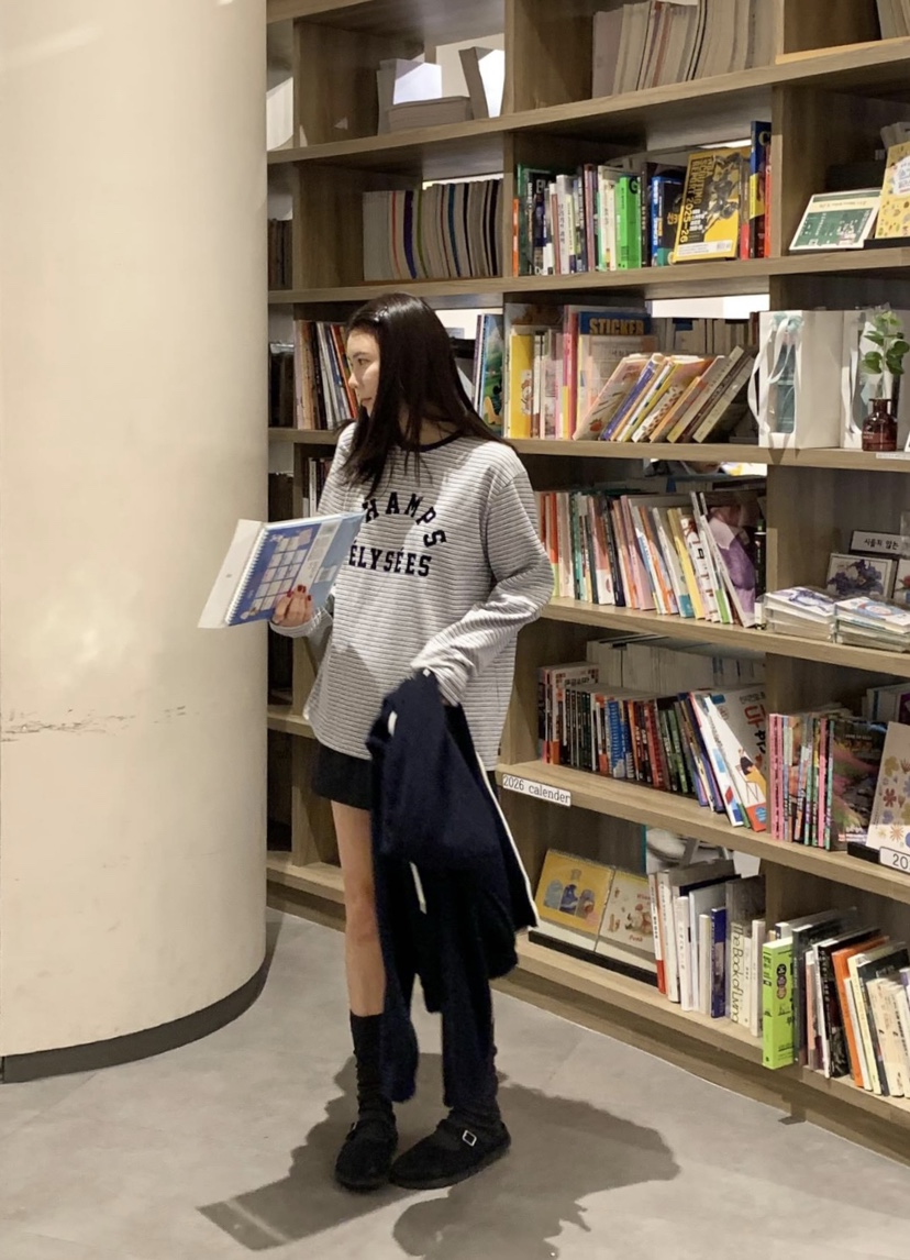 COURGETTE韓國直郵㊣女裝新品真品25秋冬推薦職業熱賣長袖T恤COURGETTE長袖T恤